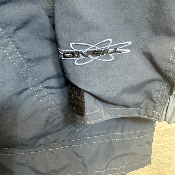 O'Neill Snowear Windbreaker Mens Size Large Blue Hooded Nylon Pockets Pullover - Picture 7 of 10